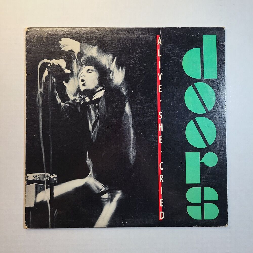 The Doors - Alive, She Cried Live Vinyl LP - 1983 First Press - Elektra - Tested